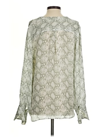 Elie Tahari Long Sleeve Silk Top (view 2)