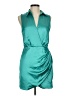 Do & Be 100% Polyester Solid Teal Cocktail Dress Size M - photo 1