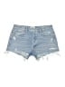 AGOLDE 100% Cotton Hearts Blue Denim Shorts Size 30 waist - photo 1