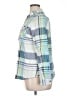 Relativity 100% Cotton Plaid Blue Long Sleeve Button-Down Shirt Size XL - photo 5