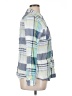 Relativity 100% Cotton Plaid Blue Long Sleeve Button-Down Shirt Size XL - photo 4