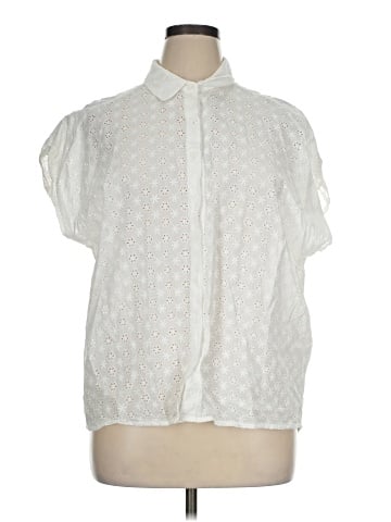 Culture Code Short Sleeve Blouse (view 1)
