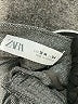 Zara 100% Polyester Houndstooth Gray Skirt Size 13 - 14 - photo 3