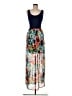 Le Lis 100% Polyester Print Blue Casual Dress Size M - photo 1