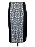 Body Central Graphic Black Formal Skirt Size 4 - photo 2
