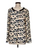 DKNYC 100% Polyester Ivory Long Sleeve Blouse Size M - photo 1