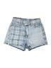 American Eagle Outfitters Plaid Blue Denim Shorts Size 00 (estimated) - photo 1