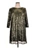 Worthington 100% Polyester Metallic Gold Cocktail Dress Size XL - photo 1