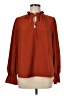 J.Crew 100% Polyester Red Long Sleeve Blouse Size M - photo 1