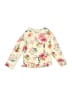 Little Me 100% Polyester Floral Yellow Long Sleeve Blouse Size 6-9 mo - photo 1