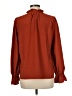 J.Crew 100% Polyester Red Long Sleeve Blouse Size M - photo 2