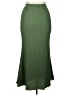 Unbranded 100% Polyester Solid Green Formal Skirt Size XL - photo 2