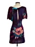 Trac Tropical Purple Cocktail Dress Size S - photo 2