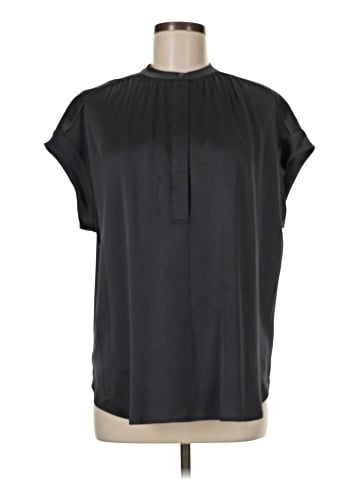 Vince. Short Sleeve Silk Top (view 1)