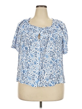 Rose + Olive Short Sleeve Blouse