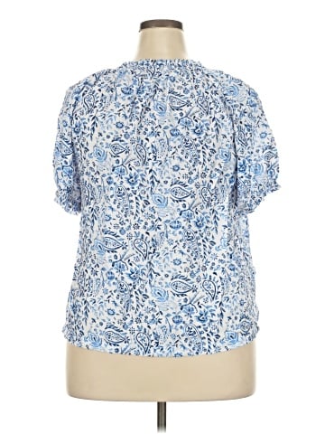 Rose + Olive Short Sleeve Blouse (view 2)