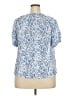 Rose + Olive Blue Short Sleeve Blouse Size 2X - photo 2