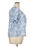 Rose + Olive Blue Short Sleeve Blouse Size 2X - photo 4