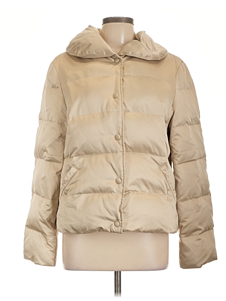 Pre-owned Ann Taylor Snow Jacket In Gold