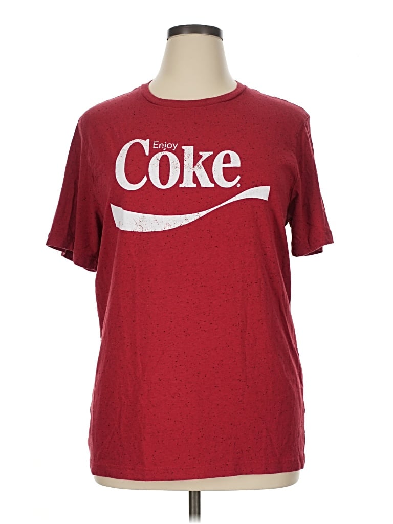 Pre-owned Coca-cola Short Sleeve T-shirt In Red