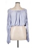 Free People Blue Long Sleeve Top Size XL - photo 1