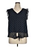 THML 100% Polyester Black Sleeveless Blouse Size XL - photo 1