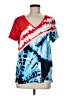 Chico's Red Short Sleeve T-Shirt Size Med (1) - photo 1