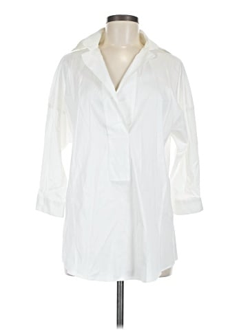 Armani Collezioni 3/4 Sleeve Button-Down Shirt (view 1)