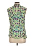 Etcetera 100% Silk Green Sleeveless Silk Top Size 10 - photo 2
