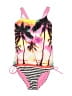 Justice Print Pink One Piece Swimsuit Size 18 - photo 1