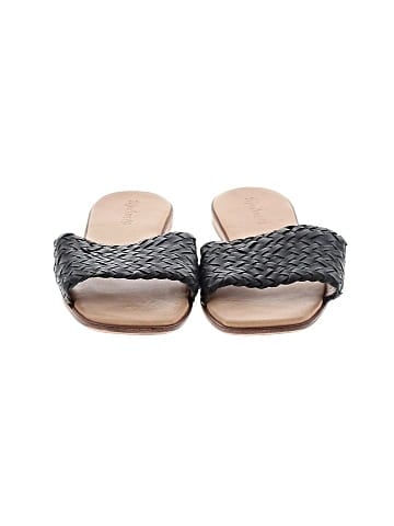 Madewell The Lianne Slide in Woven Leather (view 2)