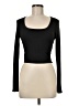 Shein 100% Polyester Black Long Sleeve T-Shirt Size M - photo 1