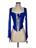 Shein Blue Long Sleeve Blouse Size 4 - photo 1