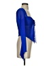Shein Blue Long Sleeve Blouse Size 4 - photo 4