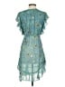 Feathers 100% Polyester Teal Kimono Size XS - photo 2