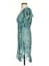 Feathers 100% Polyester Teal Kimono Size XS - photo 5