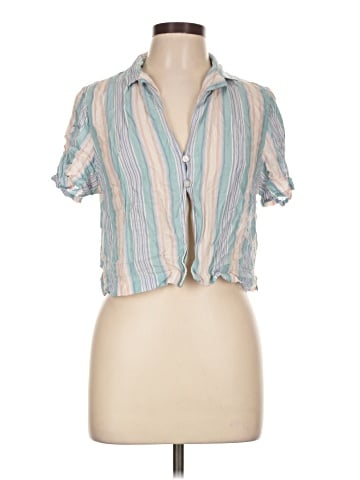 American Eagle Outfitters Short Sleeve Blouse (view 1)