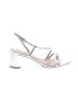 Via Spiga Metallic Silver Sandals Size 9 - photo 1