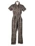Kittenish 100% Cotton Animal Print Brown Jumpsuit Size S - photo 1