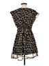 Candy Couture 100% Polyester Print Black Casual Dress Size L - photo 2