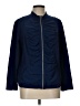 Zenergy by Chico's Solid Blue Jacket Size Lg Petite (2) - photo 1
