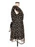 Candy Couture 100% Polyester Print Black Casual Dress Size L - photo 4