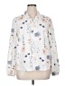 Unbranded 100% Polyester Floral Ivory Long Sleeve Blouse Size XL - photo 1