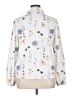 Unbranded 100% Polyester Floral Ivory Long Sleeve Blouse Size XL - photo 2