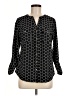 Notations Polka Dots Black 3/4 Sleeve Blouse Size M - photo 1