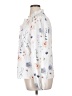 Unbranded 100% Polyester Floral Ivory Long Sleeve Blouse Size XL - photo 5