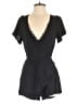 Express 100% Rayon Solid Black Romper Size 4 - photo 1
