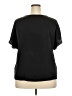 Worthington 100% Polyester Black Short Sleeve Top Size XXL - photo 2