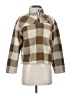 Tommy Jeans 100% Polyester Checkered-gingham Brown Pullover Sweater Size XS - photo 1