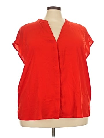 ELOQUII Short Sleeve Blouse (view 1)